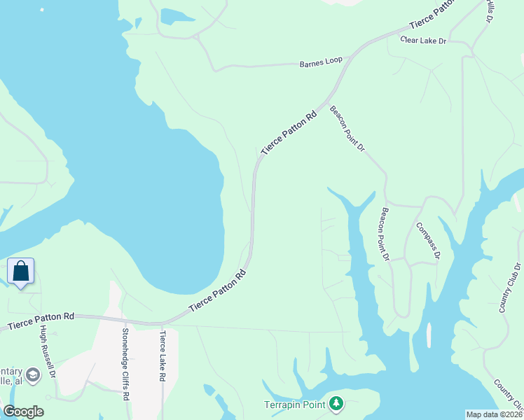 map of restaurants, bars, coffee shops, grocery stores, and more near 11500-11548 Tierce Patton Road in Northport