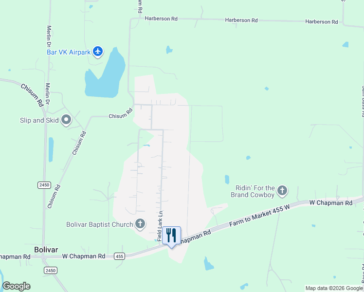 map of restaurants, bars, coffee shops, grocery stores, and more near 10133 Kildee Trail in Sanger