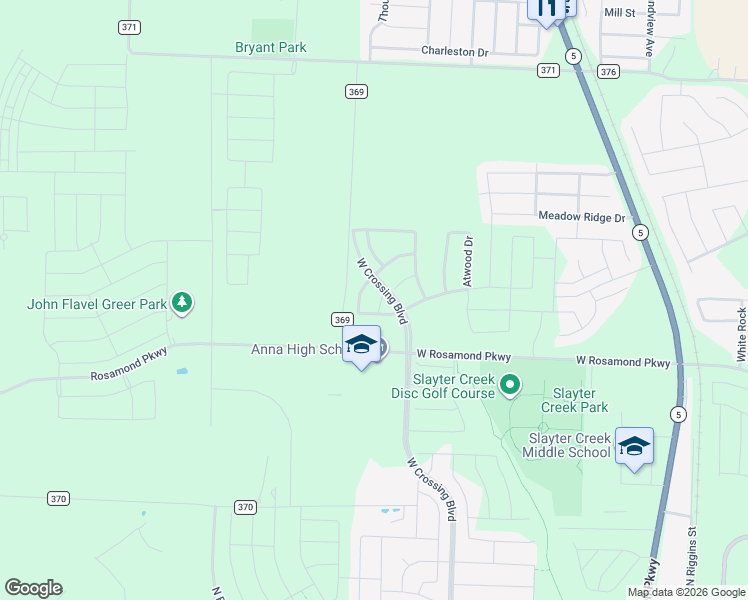 map of restaurants, bars, coffee shops, grocery stores, and more near in Anna
