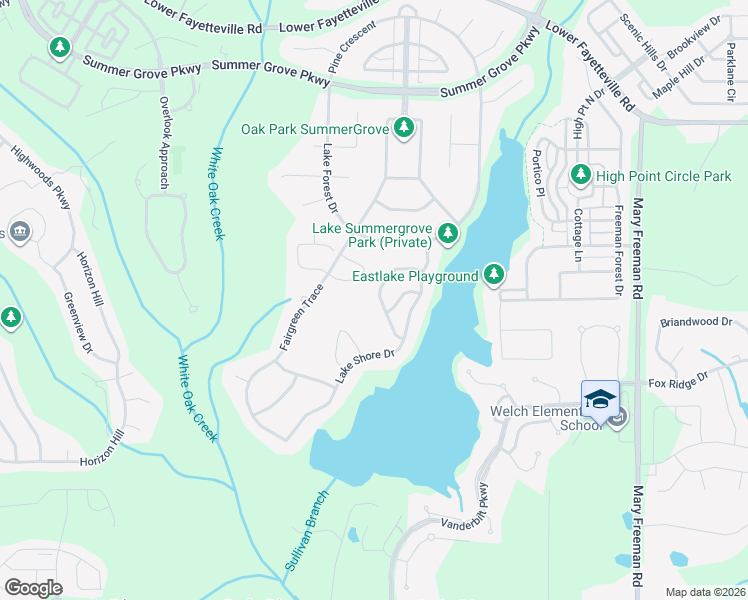 map of restaurants, bars, coffee shops, grocery stores, and more near 63 Beacon Crest in Newnan