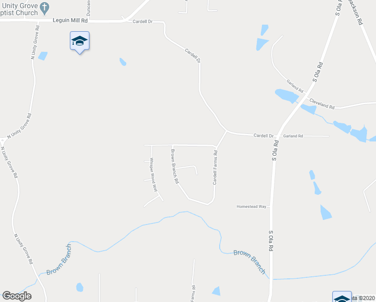 map of restaurants, bars, coffee shops, grocery stores, and more near 209 Brown Branch Road in Locust Grove