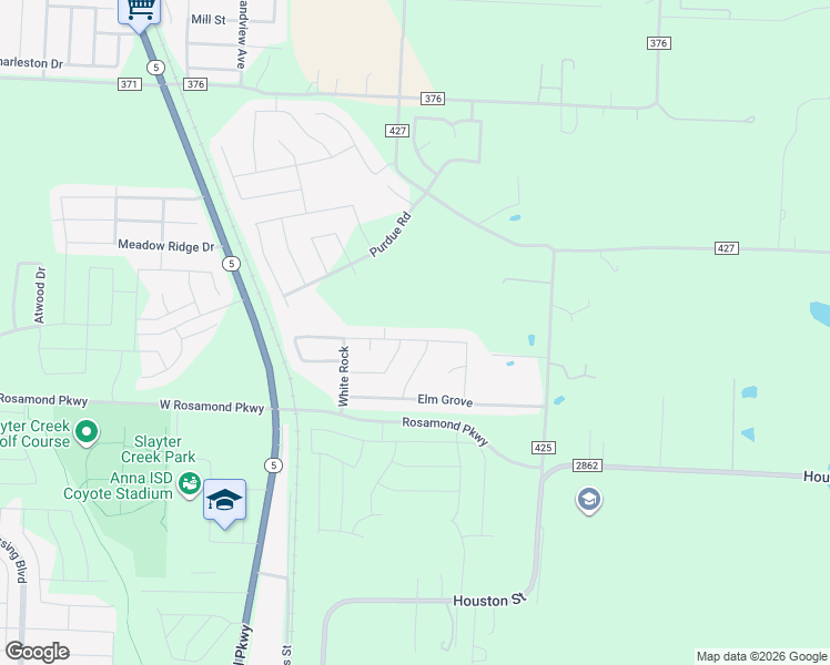 map of restaurants, bars, coffee shops, grocery stores, and more near 509 Indian Creek in Anna