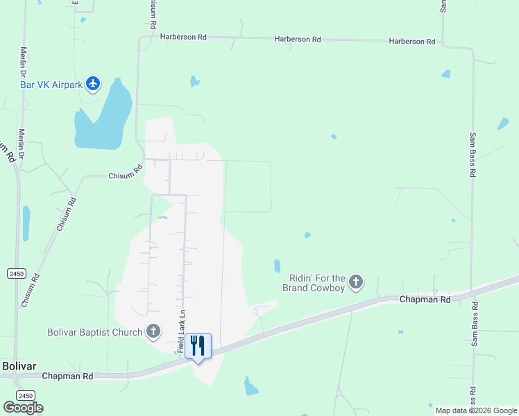map of restaurants, bars, coffee shops, grocery stores, and more near 10133 Kildee Trail in Sanger