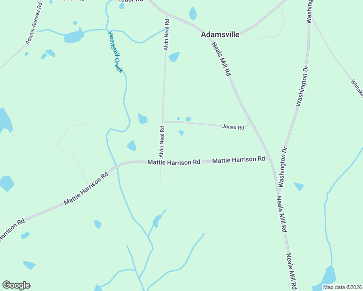 map of restaurants, bars, coffee shops, grocery stores, and more near 4992-5098 Alvin Neal Road in Dearing