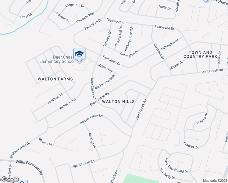 map of restaurants, bars, coffee shops, grocery stores, and more near 1444 Brookstone Road in Hephzibah