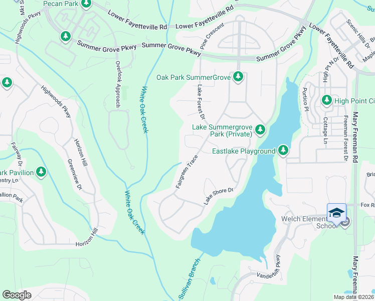 map of restaurants, bars, coffee shops, grocery stores, and more near 22 Arbor Way in Newnan