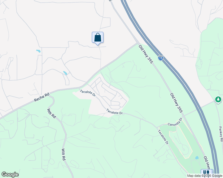 map of restaurants, bars, coffee shops, grocery stores, and more near Valley Oaks Boulevard East in Fallbrook