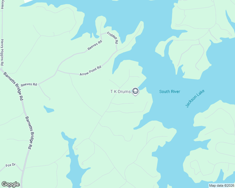 map of restaurants, bars, coffee shops, grocery stores, and more near 173 Tussahaw Point Drive in Jackson