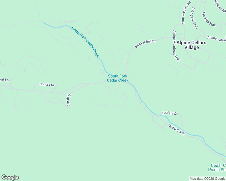 map of restaurants, bars, coffee shops, grocery stores, and more near Bluebelle Lane in Ruidoso