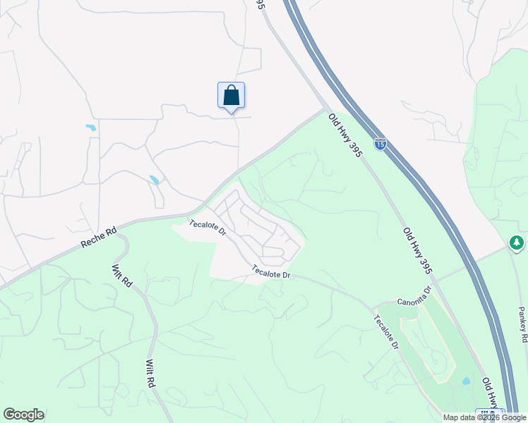 map of restaurants, bars, coffee shops, grocery stores, and more near East Valley Oaks Boulevard in Fallbrook