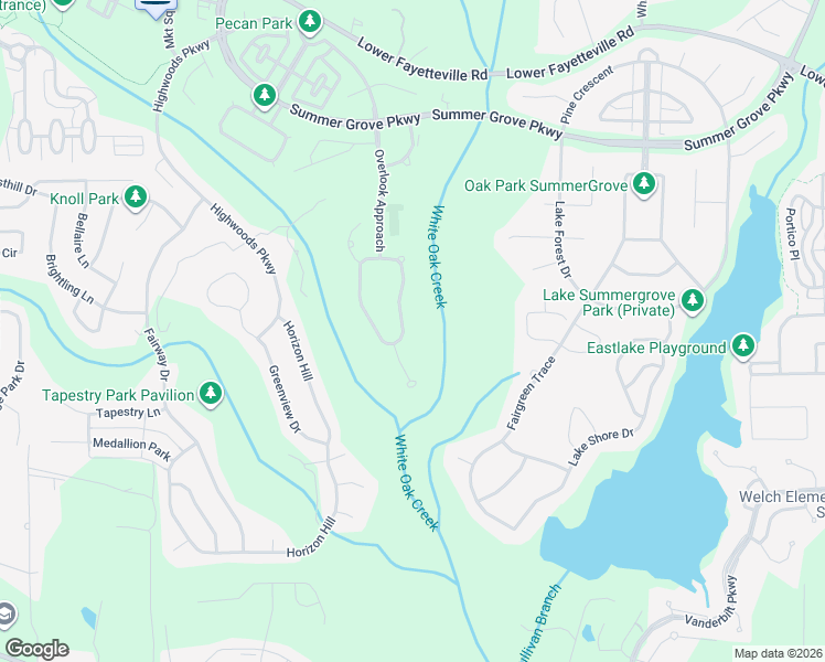 map of restaurants, bars, coffee shops, grocery stores, and more near 12 Edgewood Vista in Newnan