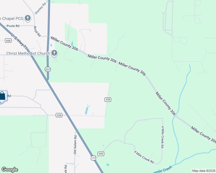 map of restaurants, bars, coffee shops, grocery stores, and more near 6101 Wallace Road in Texarkana
