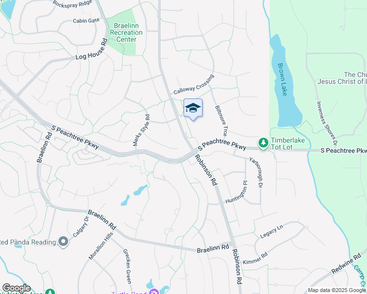 map of restaurants, bars, coffee shops, grocery stores, and more near 1078-1080 Robinson Road in Peachtree City