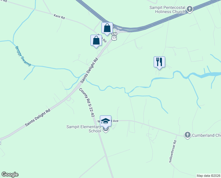 map of restaurants, bars, coffee shops, grocery stores, and more near 149 Woodland Avenue in Georgetown