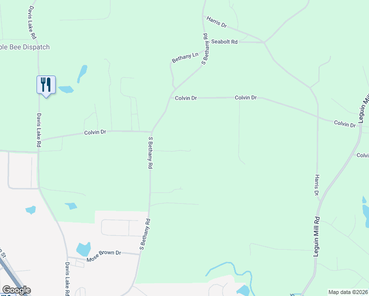 map of restaurants, bars, coffee shops, grocery stores, and more near 688 South Bethany Road in Locust Grove