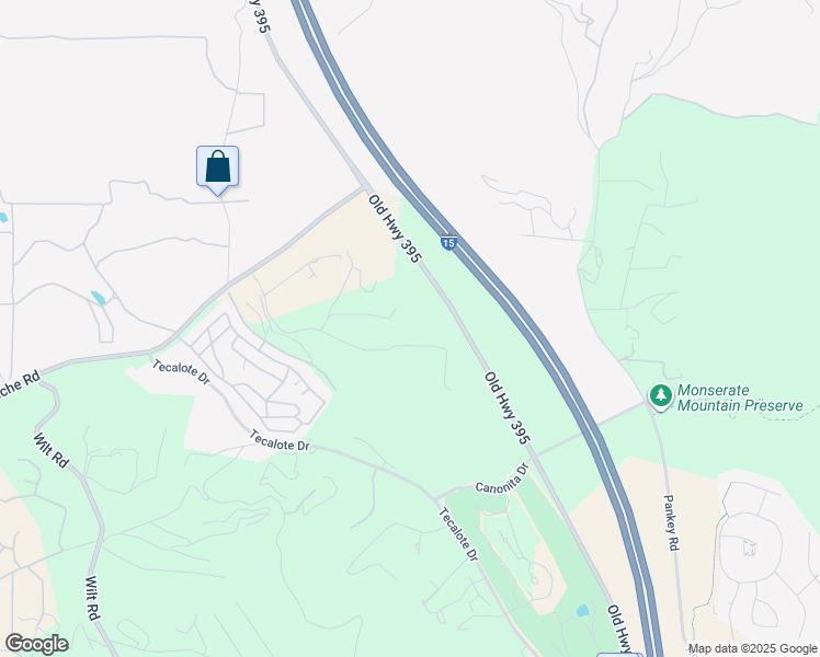 map of restaurants, bars, coffee shops, grocery stores, and more near Vista Valle Camino in Fallbrook
