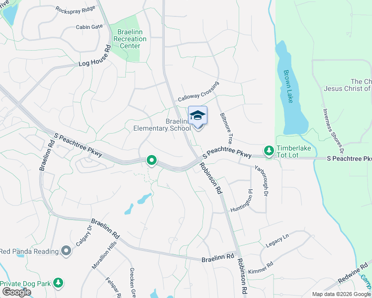 map of restaurants, bars, coffee shops, grocery stores, and more near 221 Copperplate Lane in Peachtree City
