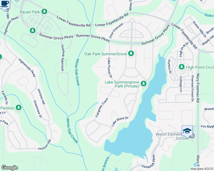 map of restaurants, bars, coffee shops, grocery stores, and more near 1 Downing Court in Newnan