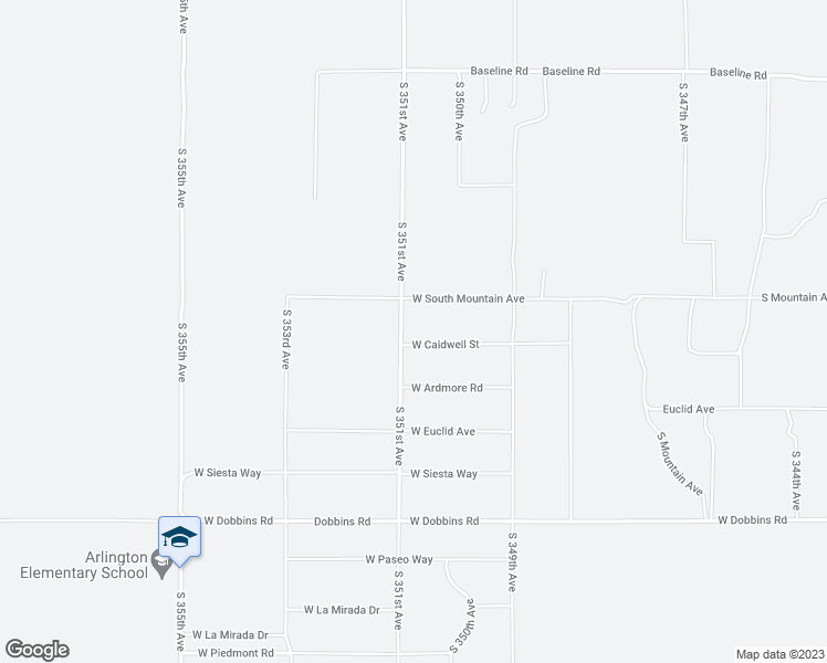 map of restaurants, bars, coffee shops, grocery stores, and more near 35038 West Caldwell Street in Tonopah