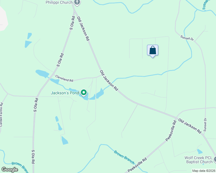 map of restaurants, bars, coffee shops, grocery stores, and more near 2670 Old Jackson Road in Locust Grove