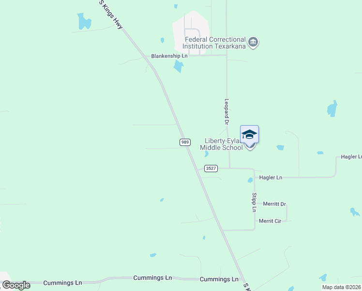map of restaurants, bars, coffee shops, grocery stores, and more near 4216 South Kings Highway in Texarkana