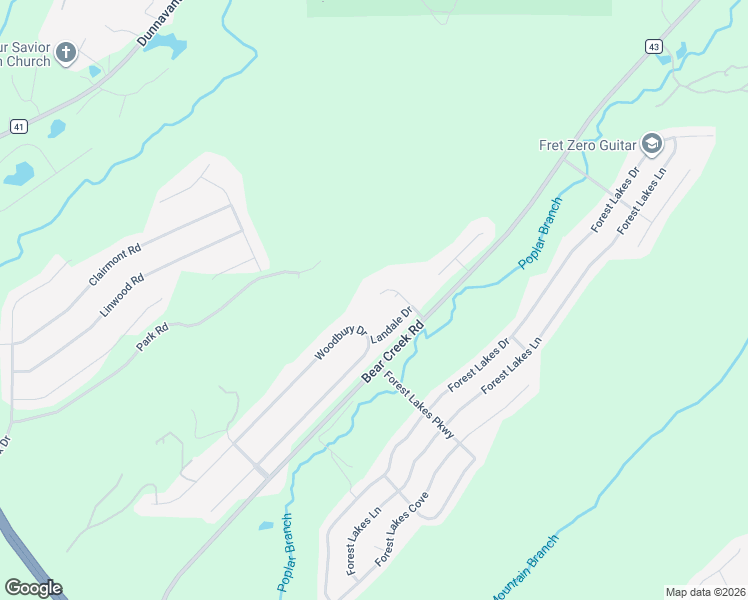 map of restaurants, bars, coffee shops, grocery stores, and more near 188 Woodbury Drive in Sterrett