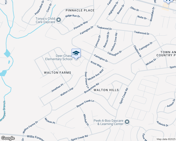 map of restaurants, bars, coffee shops, grocery stores, and more near 1761 Deer Chase Lane in Hephzibah