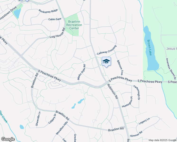map of restaurants, bars, coffee shops, grocery stores, and more near 205 Copperplate Lane in Peachtree City