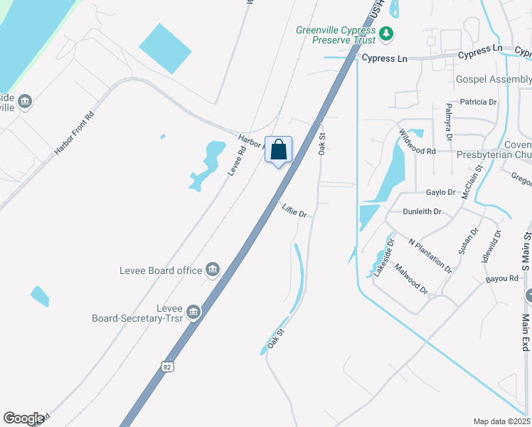 map of restaurants, bars, coffee shops, grocery stores, and more near 2181 U.S. 82 in Greenville