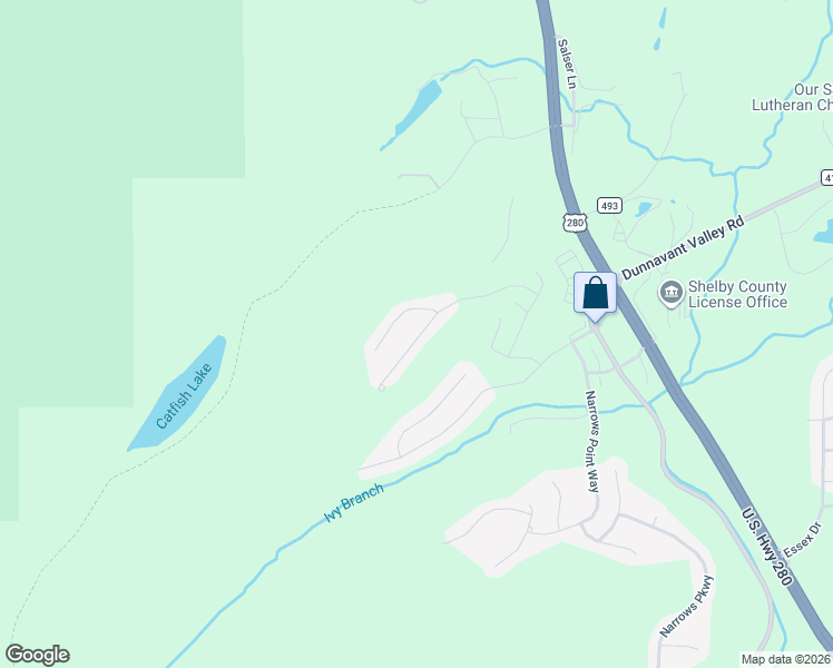 map of restaurants, bars, coffee shops, grocery stores, and more near 495 Reach Drive in Birmingham
