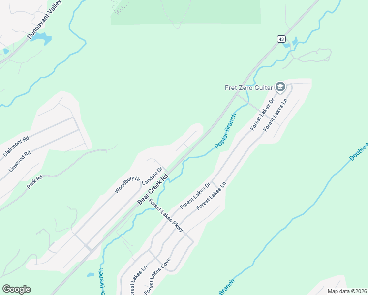 map of restaurants, bars, coffee shops, grocery stores, and more near 101 Arbor Way in Sterrett