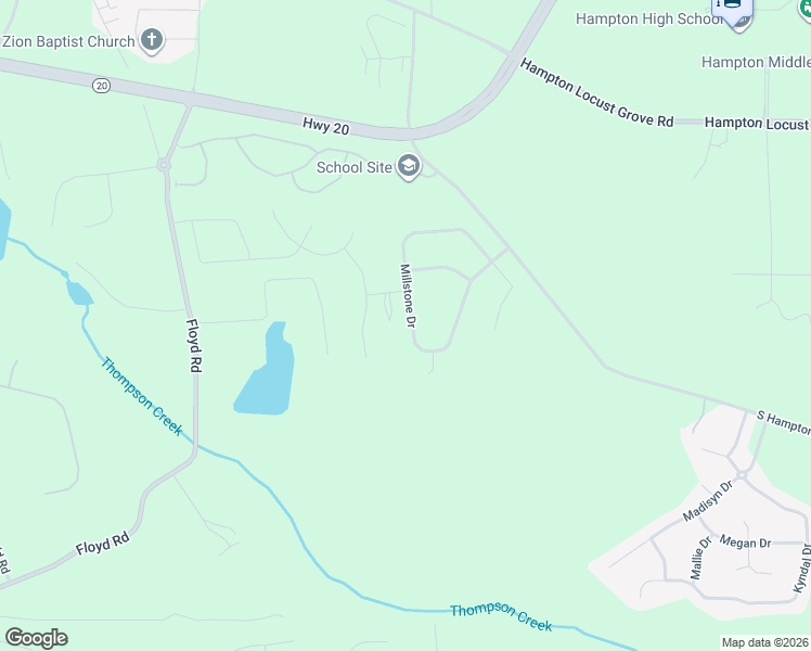 map of restaurants, bars, coffee shops, grocery stores, and more near 266 Millstone Drive in Hampton
