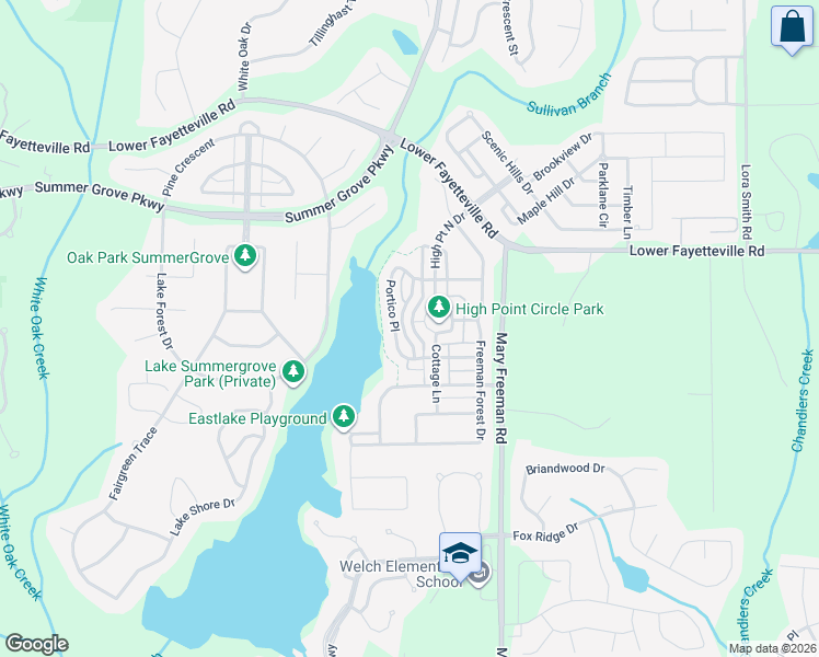map of restaurants, bars, coffee shops, grocery stores, and more near 29 Corbel Way in Newnan
