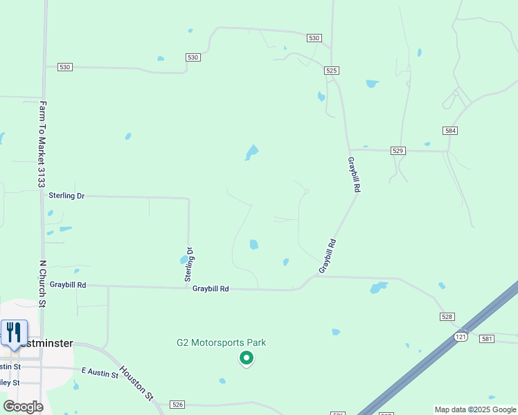 map of restaurants, bars, coffee shops, grocery stores, and more near 136 Shalom Circle in Anna