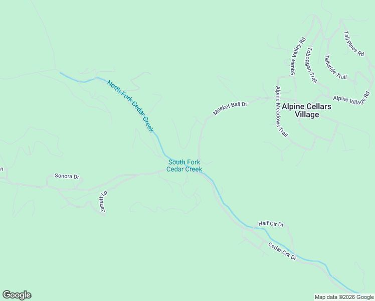 map of restaurants, bars, coffee shops, grocery stores, and more near 117 Musket Court in Ruidoso