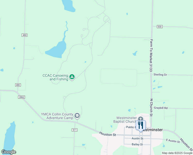 map of restaurants, bars, coffee shops, grocery stores, and more near 292 Pecan Hollow Circle in Anna
