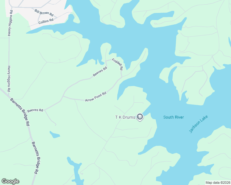 map of restaurants, bars, coffee shops, grocery stores, and more near 172 Arrow Point Road in Jackson