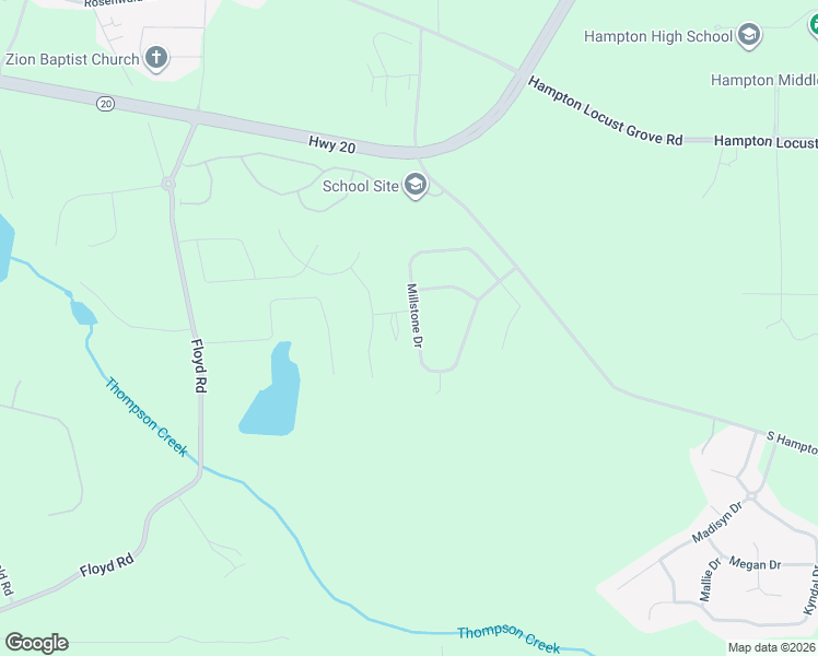 map of restaurants, bars, coffee shops, grocery stores, and more near 266 Millstone Drive in Hampton