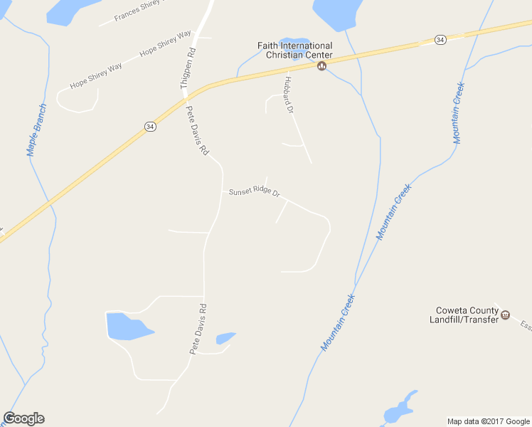 map of restaurants, bars, coffee shops, grocery stores, and more near 49 Sunshine Court in Newnan
