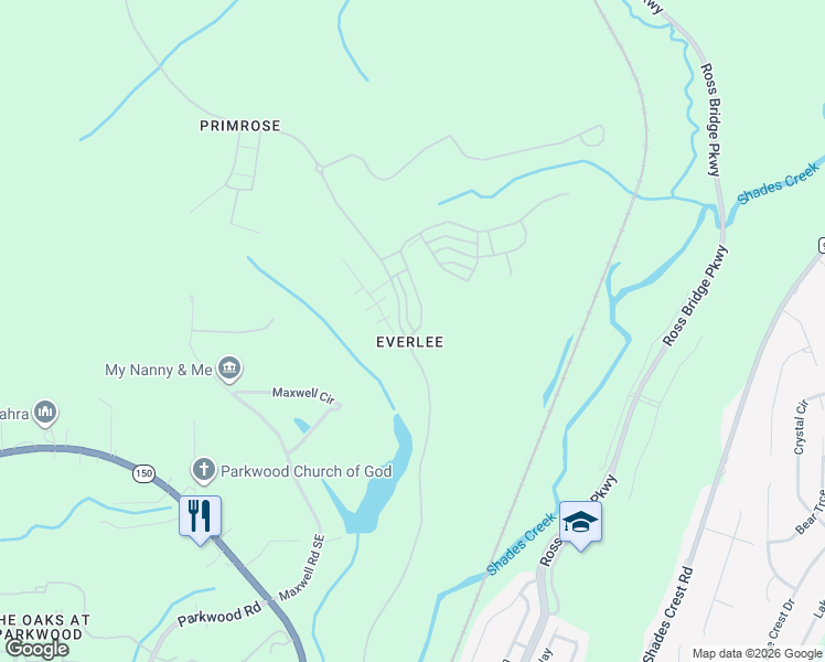 map of restaurants, bars, coffee shops, grocery stores, and more near in Bessemer