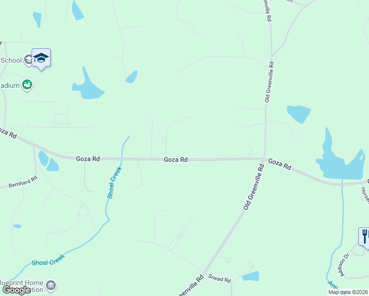 map of restaurants, bars, coffee shops, grocery stores, and more near 105 Olivia Court in Fayetteville