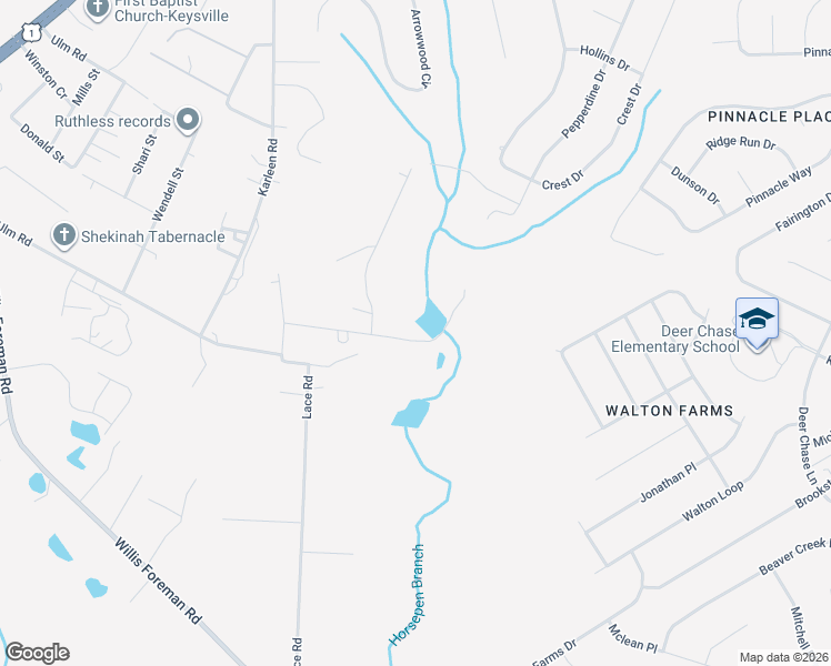 map of restaurants, bars, coffee shops, grocery stores, and more near 2873 Lake Michigan Drive in Hephzibah