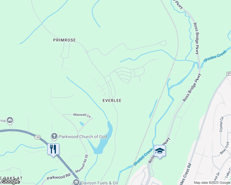 map of restaurants, bars, coffee shops, grocery stores, and more near in Bessemer