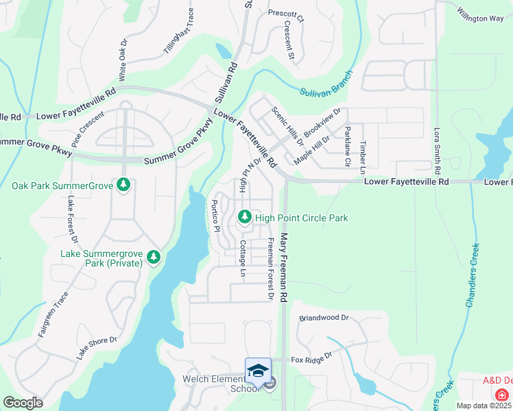 map of restaurants, bars, coffee shops, grocery stores, and more near 28 Portico Place in Newnan
