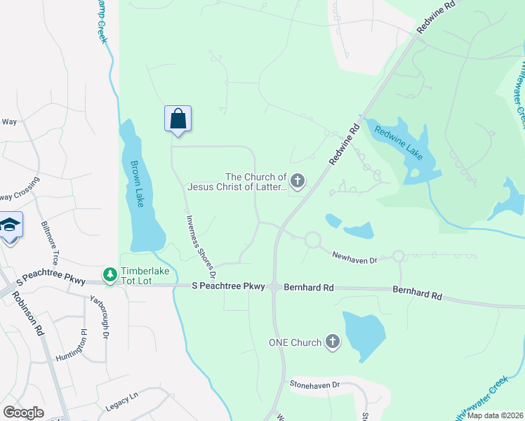 map of restaurants, bars, coffee shops, grocery stores, and more near 155 Brown's Crossing Drive in Fayetteville