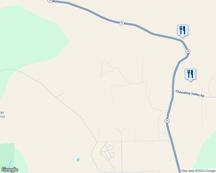 map of restaurants, bars, coffee shops, grocery stores, and more near 35372 California 79 in Warner Springs