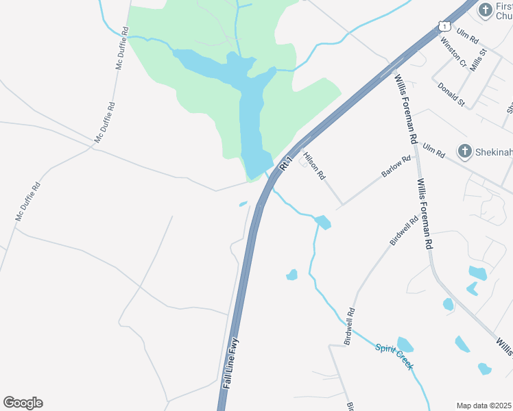 map of restaurants, bars, coffee shops, grocery stores, and more near 4105 Deans Bridge Road in Hephzibah