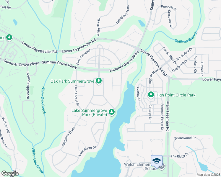 map of restaurants, bars, coffee shops, grocery stores, and more near 20 Hidden Woods Lane in Newnan