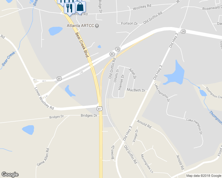 map of restaurants, bars, coffee shops, grocery stores, and more near 325 Othello Circle in Hampton