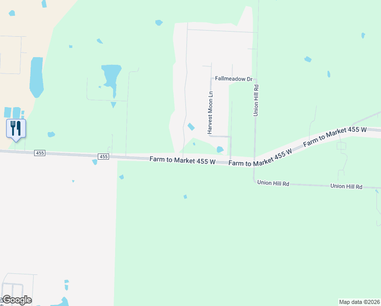 map of restaurants, bars, coffee shops, grocery stores, and more near 10820 Lake Crest Drive in Sanger